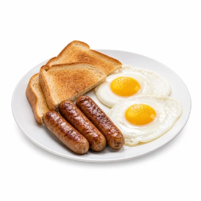Black Bear Diner Breakfast Black Bear Standards Link Sausage & Eggs with Hash Browns and Toast