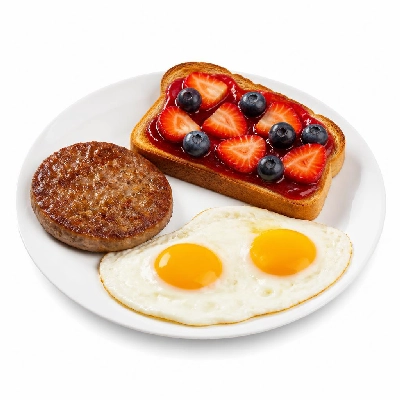 Black Bear Diner Breakfast Black Bear Standards Patty & Eggs Fruit Toast