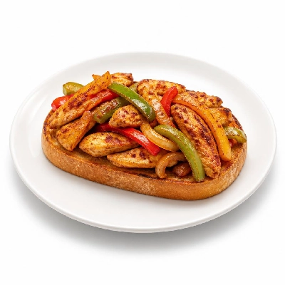 Black Bear Diner Breakfast Chicken Fajita with Hash Browns and Toast