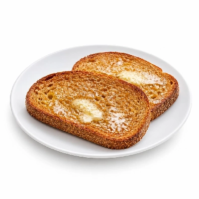 Black Bear Diner Breakfast Extras Rye Bread Toast with Butter