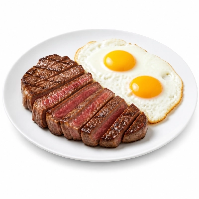 Black Bear Diner Breakfast New York Steak and Eggs Low Range