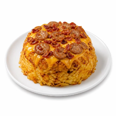 Black Bear Diner Cubs' Menu Breakfast Mini Volcano with Bacon and Sausage