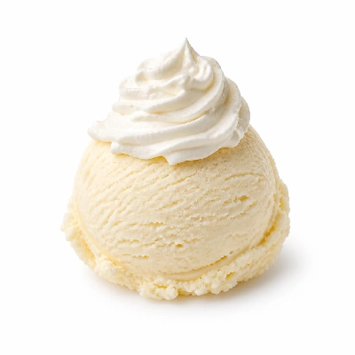 Black Bear Diner Cubs' Menu Scoop of Vanilla Ice Cream with Whipped Cream