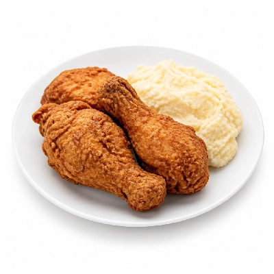 Black Bear Diner Dinner Good Old-Fashioned Comfort Fried Chicken with Mashed Potatoes