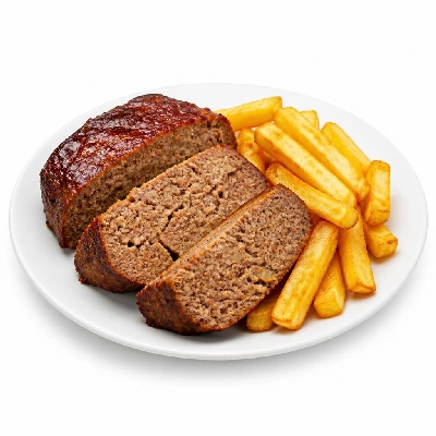 Black Bear Diner Dinner Good Old-Fashioned Comfort Meat Loaf with Fries