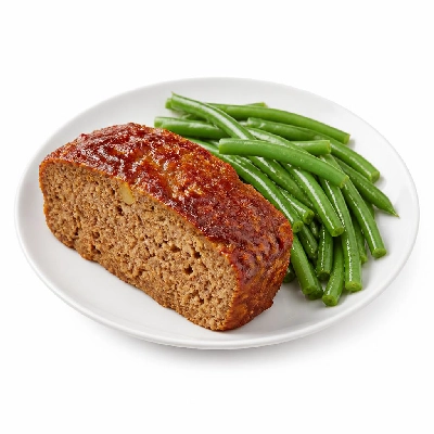 Black Bear Diner Dinner Good Old-Fashioned Comfort Meat Loaf with Linguica Beans