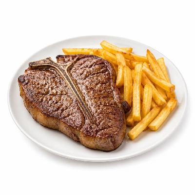 Black Bear Diner Dinner Steaks T-Bone with Fries