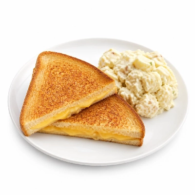 Black Bear Diner Lunch a Little Less Grilled Cheese Potato Salad