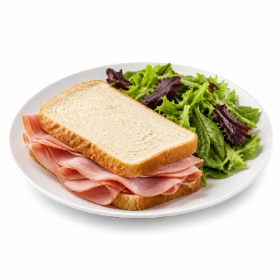 Black Bear Diner Lunch a Little Less Half Ham Sandwich with Dinner Salad