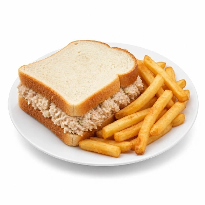 Black Bear Diner Lunch a Little Less Half Tuna Sandwich Fries