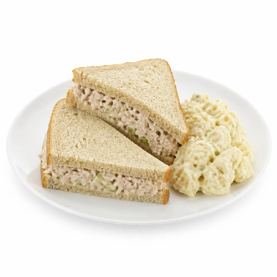Black Bear Diner Lunch a Little Less Half Tuna Sandwich Potato Salad