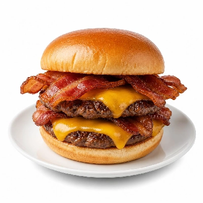 Black Bear Diner Lunch Burger Stacks Bacon Cheddar Stuffed Fries