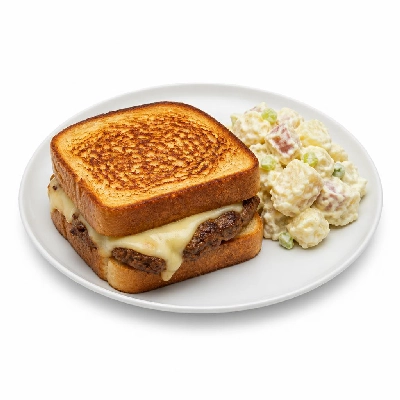 Black Bear Diner Lunch Burger Stacks Patty Melt Potato Salad