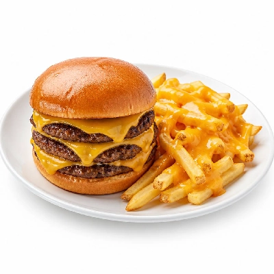 Black Bear Diner Lunch Burger Stacks Sourdough Cheese Fries