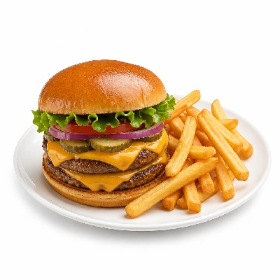 Black Bear Diner Lunch Burger Stacks Turkey Fries