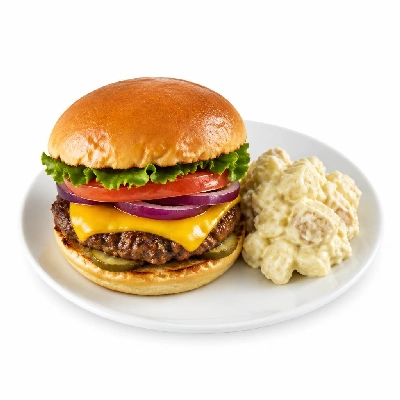 Black Bear Diner Lunch Burger Stacks Turkey Potato Salad