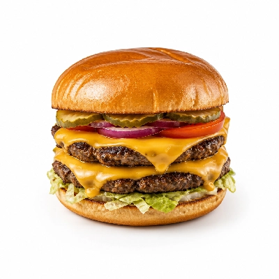 Black Bear Diner Lunch Classic Diner Double Patty Cheeseburger Basket