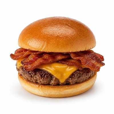 Black Bear Diner Lunch Old-Fashioned Burger Basket Combo Bacon Cheeseburger