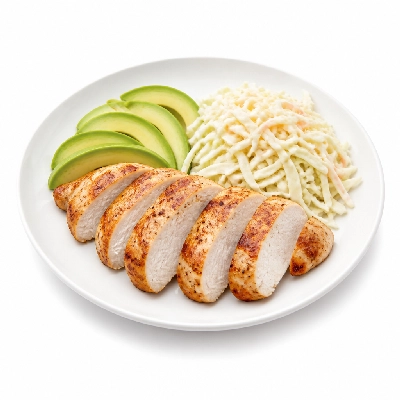 Black Bear Diner Lunch Specialty Chicken Avocado with Cole Slaw