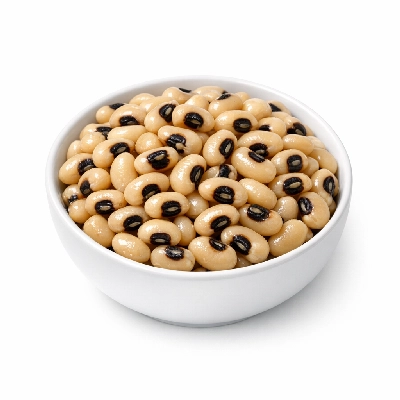 Black-eyed peas boiled with salt