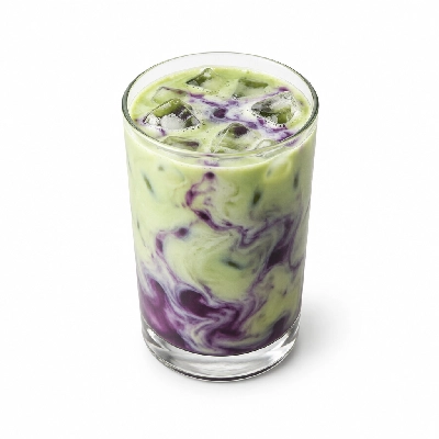 Black Sheep Coffee Blueberry Matcha Latte Large