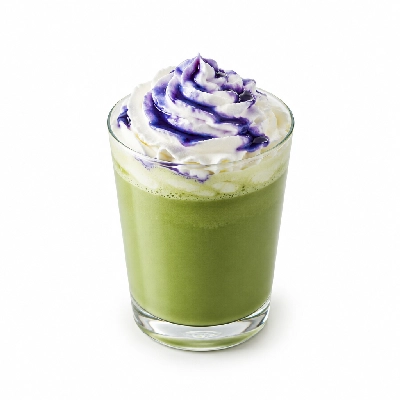 Black Sheep Coffee Blueberry Matcha Latte Oat Milk & Whipped Cream Regular