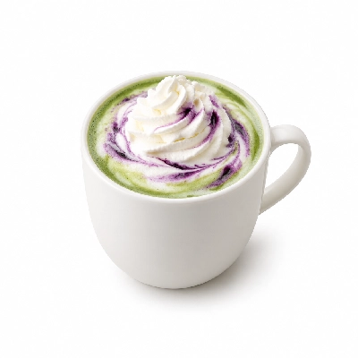 Black Sheep Coffee Blueberry Matcha Latte Soya Milk & Whipped Cream Regular
