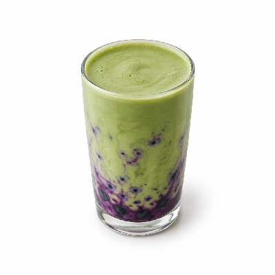 Black Sheep Coffee Blueberry Matcha Latte Soya Milk Large