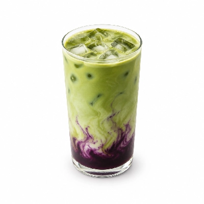 Black Sheep Coffee Iced Blueberry Matcha Latte Large