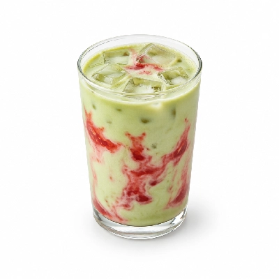 Black Sheep Coffee Iced Strawberries & Cream Matcha Almond Milk Large
