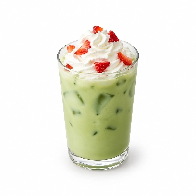 Black Sheep Coffee Iced Strawberries & Cream Matcha Almond Milk & Whipped Cream Regular