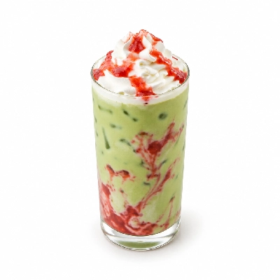 Black Sheep Coffee Iced Strawberries & Cream Matcha Oat Milk & Whipped Cream Large