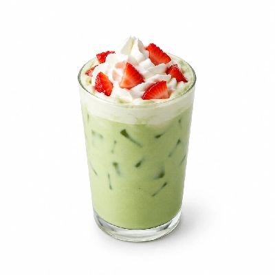 Black Sheep Coffee Iced Strawberries & Cream Matcha Soya Milk & Whipped Cream Regular