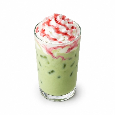 Black Sheep Coffee Iced Strawberries & Cream Matcha Whole Milk & Whipped Cream Regular