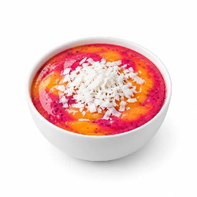 Black Sheep Coffee Mango & Dragonfruit Smoothie Bowl Coconut Shavings