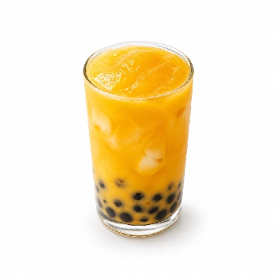 Black Sheep Coffee Mango Lychee Sunrise Bubble Tea Extra Large