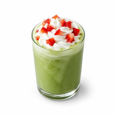 Black Sheep Coffee Strawberries & Cream Matcha Latte Oat Milk & Whipped Cream Large
