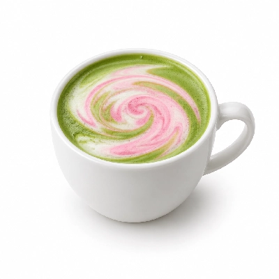 Black Sheep Coffee Strawberries & Cream Matcha Latte Soya Milk Regular