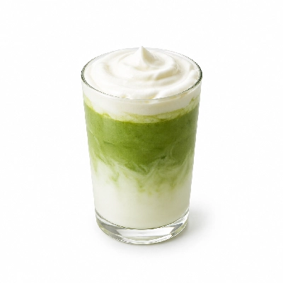 Black Sheep Coffee Strawberries & Cream Matcha Latte Soya Milk & Whipped Cream Large