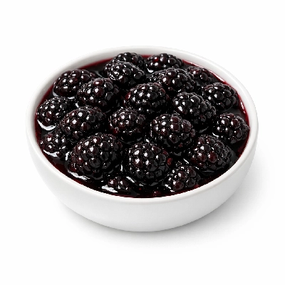 Blackberries canned heavy syrup solids and liquids