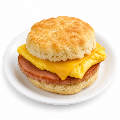 Bojangles Country Ham Egg Cheese Biscuit