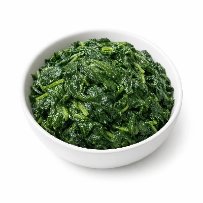 Borage cooked boiled drained with salt