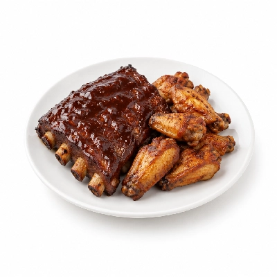 Boston Pizza Mains Half Rack of Ribs and Wings