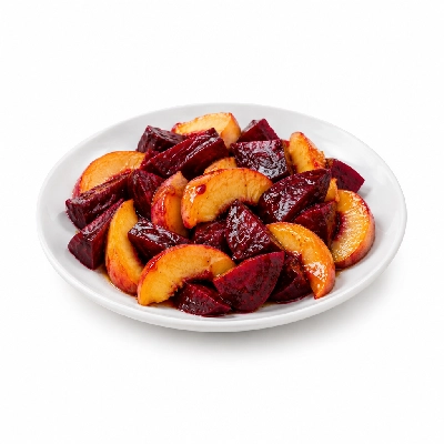 Boston Pizza Roasted Beet and Peach Salad