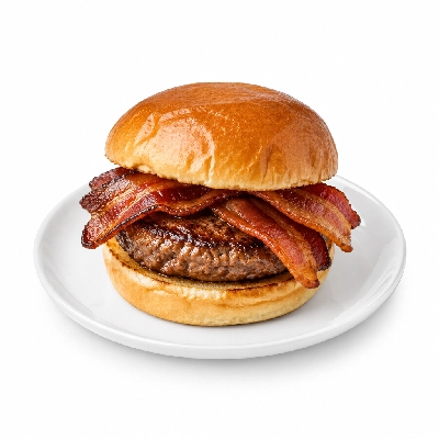 Boston Pizza Sandwiches Prime Rib Burger with Bacon