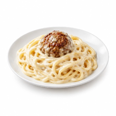 Boston's Pizza Restaurant & Sports Bar Kids Items Spaghetti and Meatball Alfredo