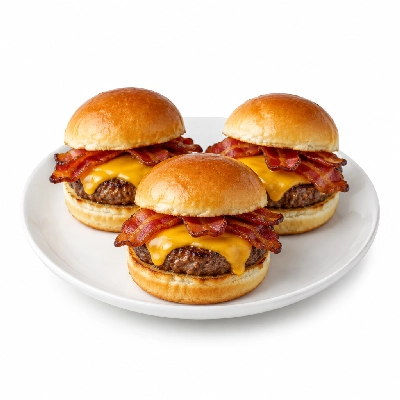 Boston's Pizza Restaurant & Sports Bar Lunch Bacon Cheeseburger Sliders