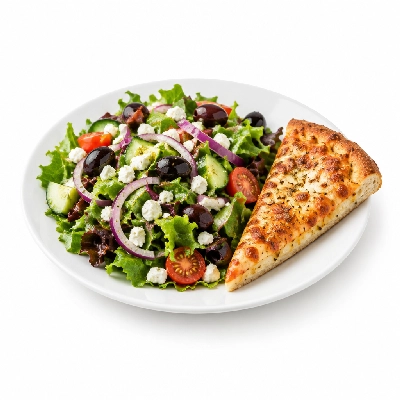 Boston's Pizza Restaurant & Sports Bar Salads Mediterranean with Pizza Bread