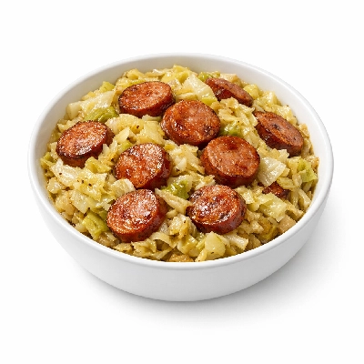 Braised Cabbage with Sausage