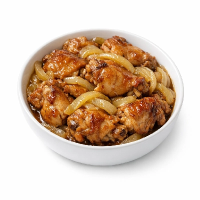 Braised Chicken with Onions